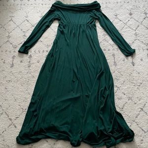 Mother Bee Maternity Green Maxi Dress